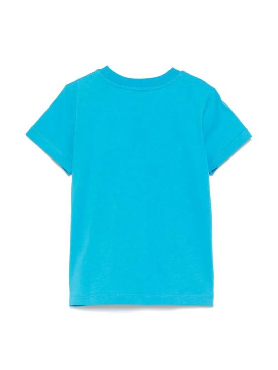 25SS [키즈] 모스키노 티셔츠 HYM04KLAA24 41047 Blue - MOSCHINO