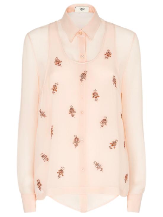 25SS 펜디 셔츠 FS8251AQ33 F1RX0 Pink