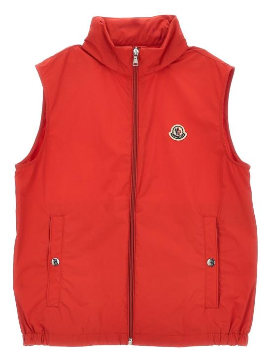 25SS [키즈] 몽클레어 니트 베스트 K19541A00125 5987645B Red