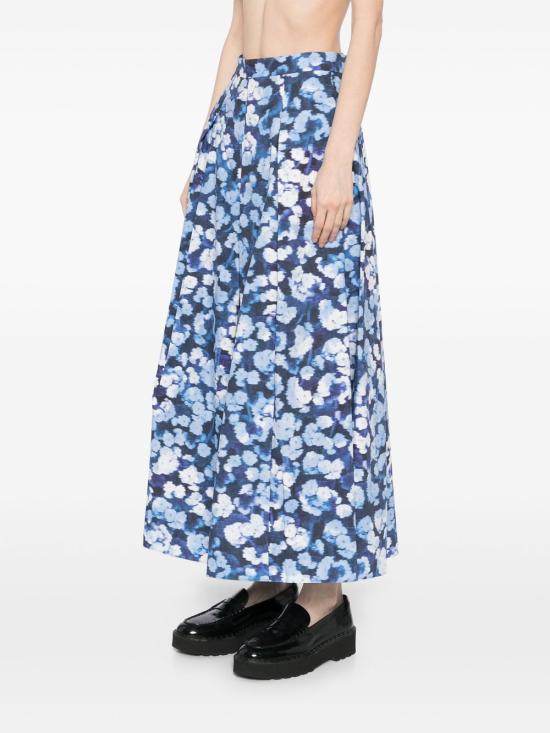 25SS 에르뎀 미디 스커트 S10 IHCPHAVELOCKBLOSSOMINDIGO Blue - ERDEM