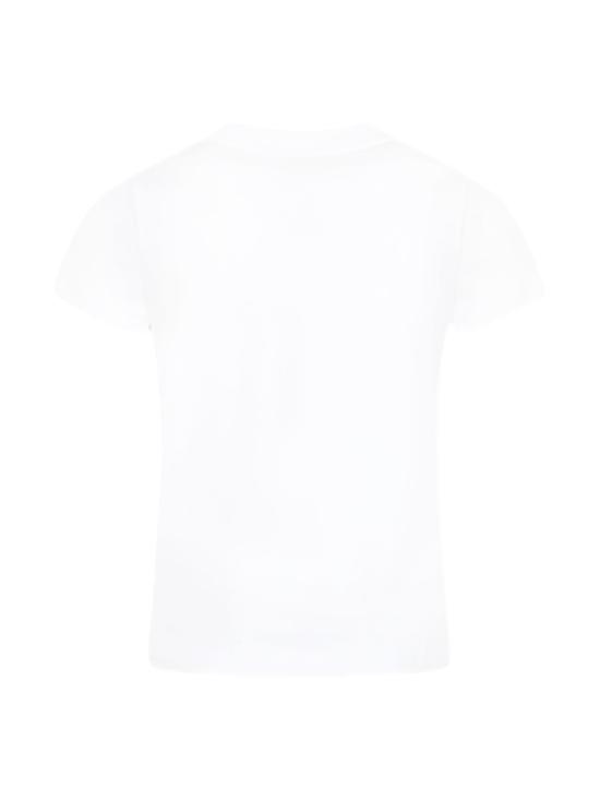 25SS [키즈] 모스키노 티셔츠 HUM05CLBA10 10101 White - MOSCHINO