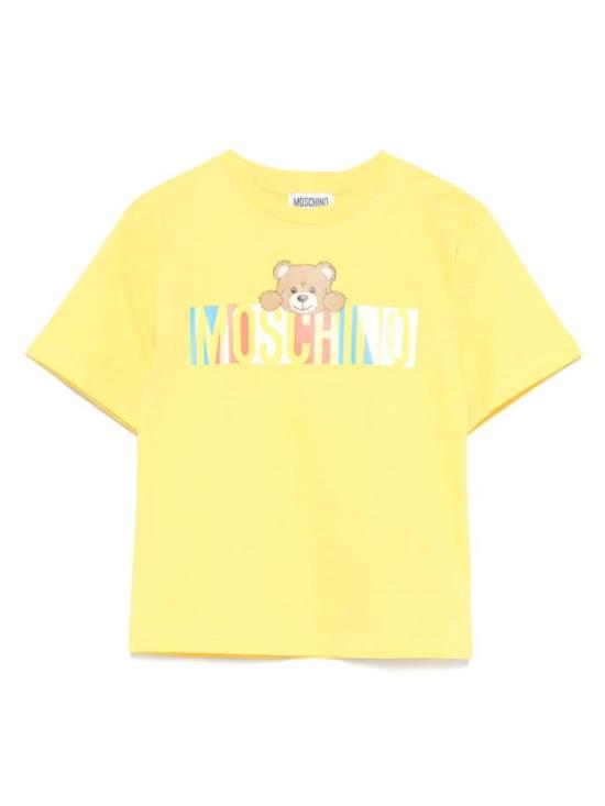 25SS [키즈] 모스키노 티셔츠 HMM050LAA02 50577 Yellow
