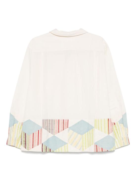 25SS 스토리엠에프지 긴팔 셔츠 SSS25SHGRLCOTECP TESSELLATEPATCHWORK Beige - STORY MFG