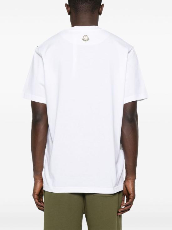 25SS 몽클레어 X 메르세데스 벤츠 반팔 티셔츠 K14018C00003 89AB9001 White - MONCLER X MERCEDES BENZ