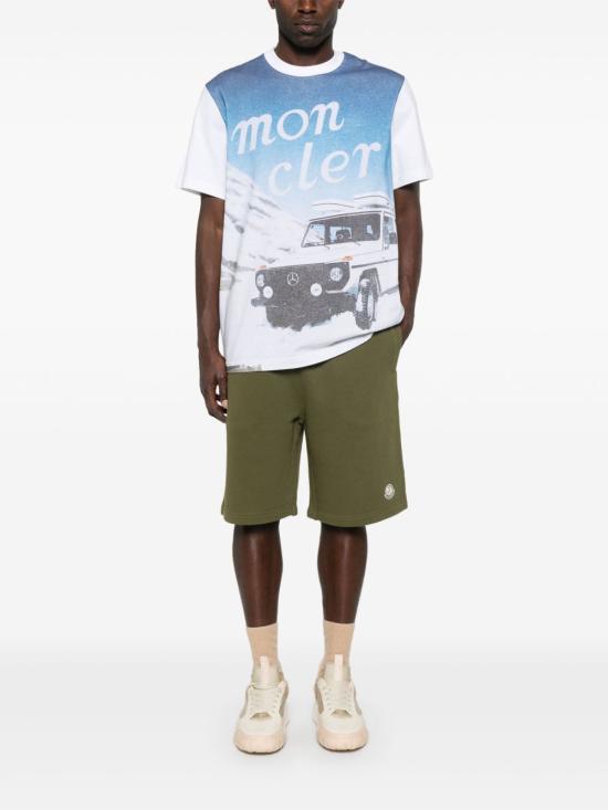 25SS 몽클레어 X 메르세데스 벤츠 반팔 티셔츠 K14018C00003 89AB9001 White - MONCLER X MERCEDES BENZ