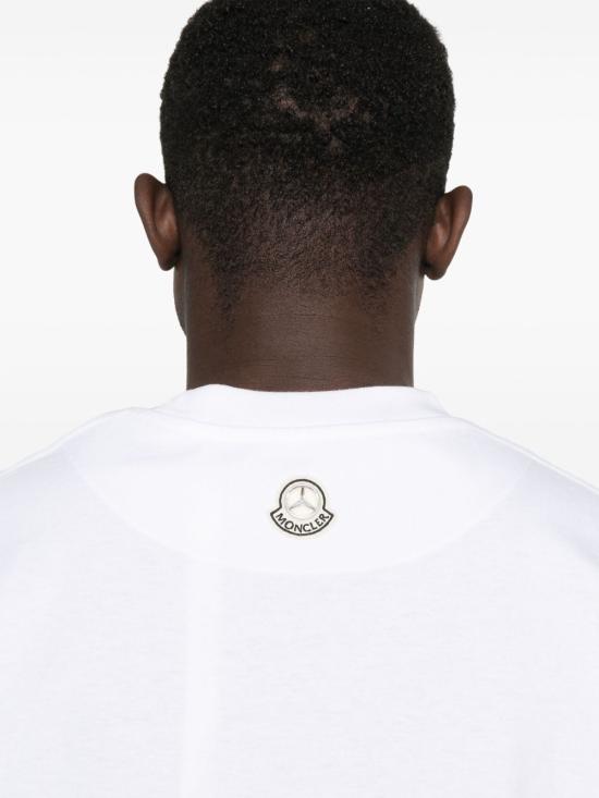 25SS 몽클레어 X 메르세데스 벤츠 반팔 티셔츠 K14018C00003 89AB9001 White - MONCLER X MERCEDES BENZ