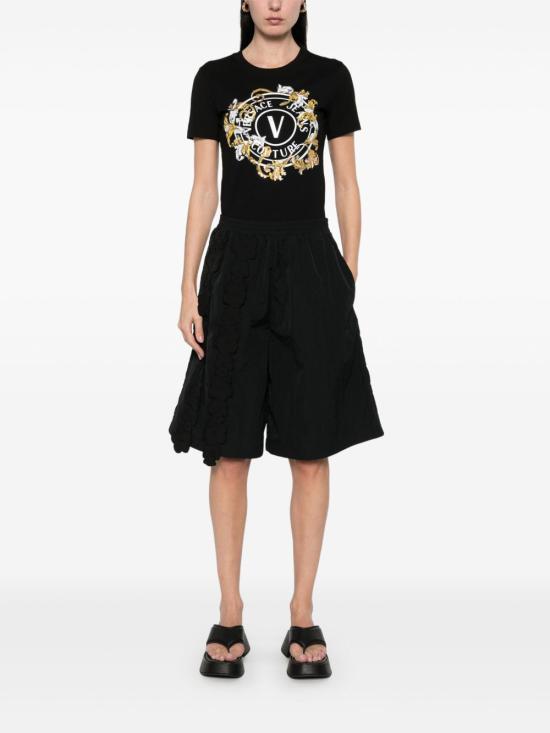 25SS 베르사체 반팔 티셔츠 78HAHC01 CJ02CG89 Black - VERSACE