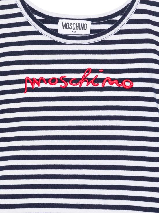 25SS [키즈] 모스키노 티셔츠 HDM06NLAE08 83442 Blue - MOSCHINO