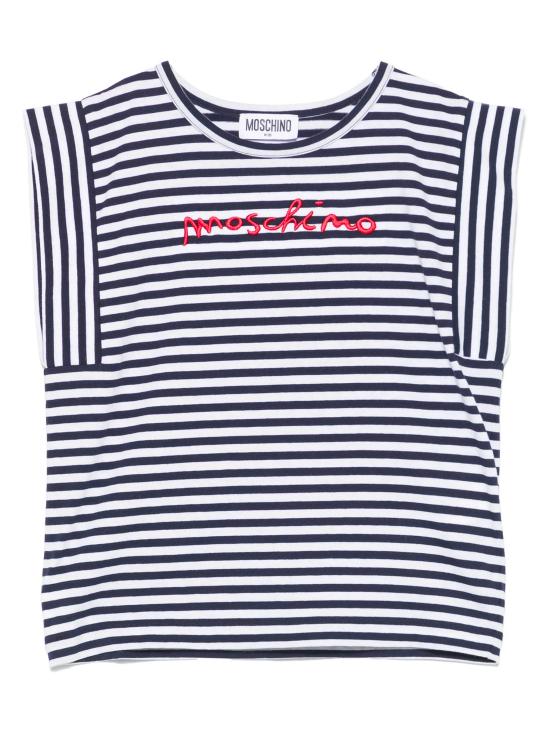 25SS [키즈] 모스키노 티셔츠 HDM06NLAE08 83442 Blue