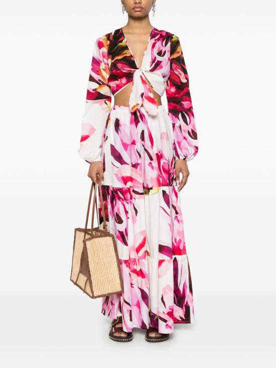 25SS 아모티 미디 스커트 5PSRW18 CHARLOTTE01 Fuchsia - AMOTEA