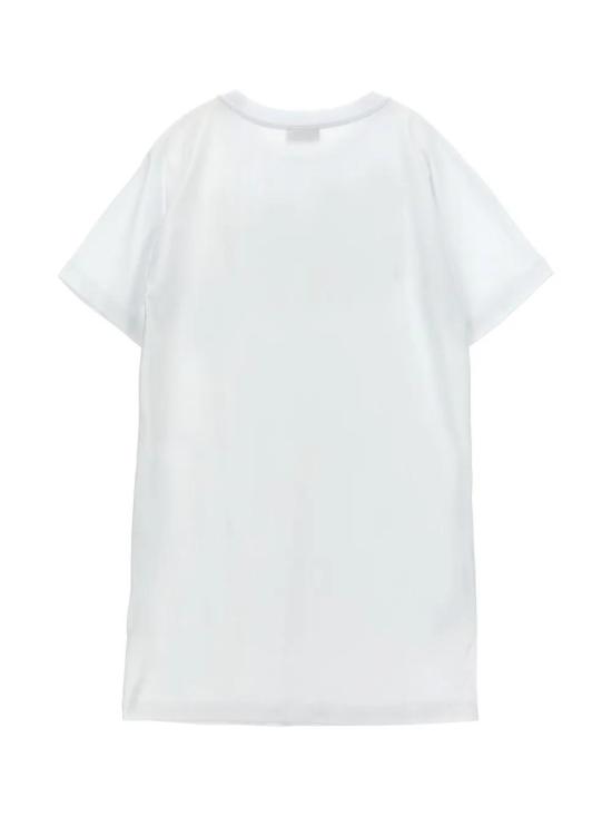 25SS [키즈] 모스키노 원피스 HDV0GNLBA10 10101 White - MOSCHINO