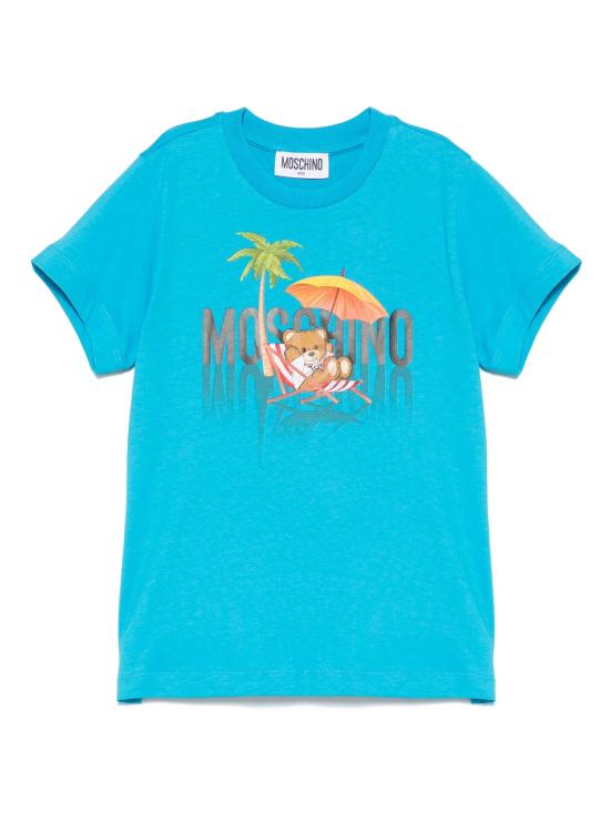 25SS [키즈] 모스키노 티셔츠 H7M04KLAA01 41047 Blue
