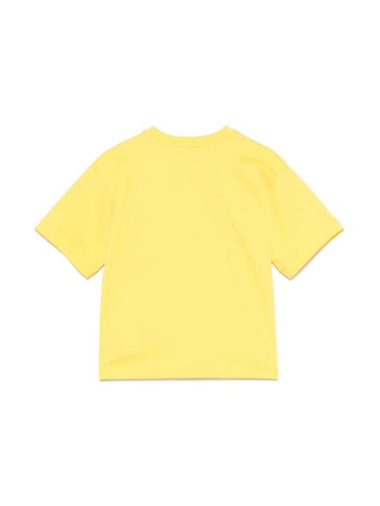 25SS [키즈] 모스키노 티셔츠 HUM05ALAA42 50577 Yellow - MOSCHINO
