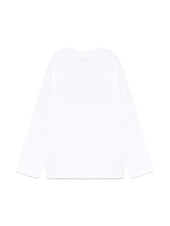 25SS [키즈] 모스키노 티셔츠 HSO00JLAA03 10101 White - MOSCHINO