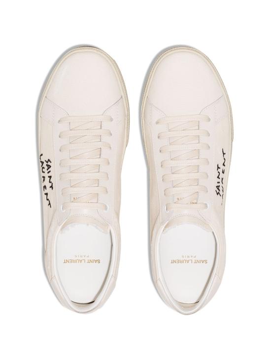25FW 생로랑 SL 06 로우 스니커즈 610648GUP10 9113 White - SAINT LAURENT
