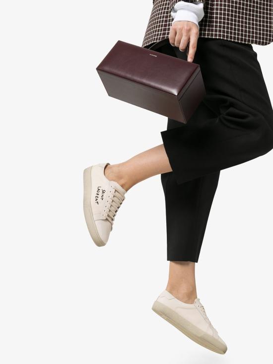 25FW 생로랑 SL 06 로우 스니커즈 610648GUP10 9113 White - SAINT LAURENT