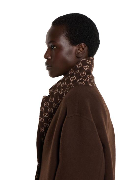 25FW 구찌 리버서블 롱 울 코트 823839Z7ASL 2016 Brown - GUCCI