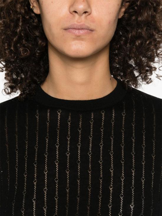 25FW 막스마라 스튜디오 스웨터 2526366011600 008 Black - MAX MARA STUDIO