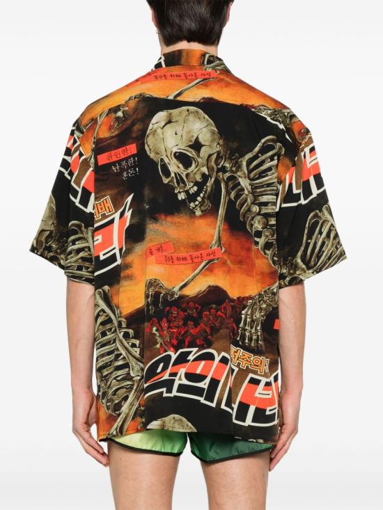 25SS 루단 반팔 셔츠 MT089WPFP REAPERMOVIE MultiColour - LU'U DAN