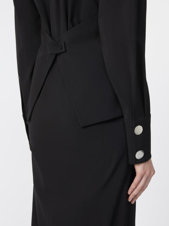25FW 스포트막스 미디 원피스 2522226061600 003 Black - SPORTMAX