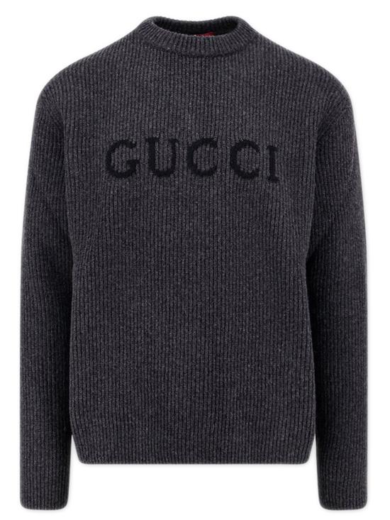 25FW 구찌 울 캐시미어 립 니트 스웨터 833499XKEYJ 1043 Grey