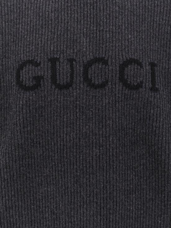 25FW 구찌 울 캐시미어 립 니트 스웨터 833499XKEYJ 1043 Grey - GUCCI