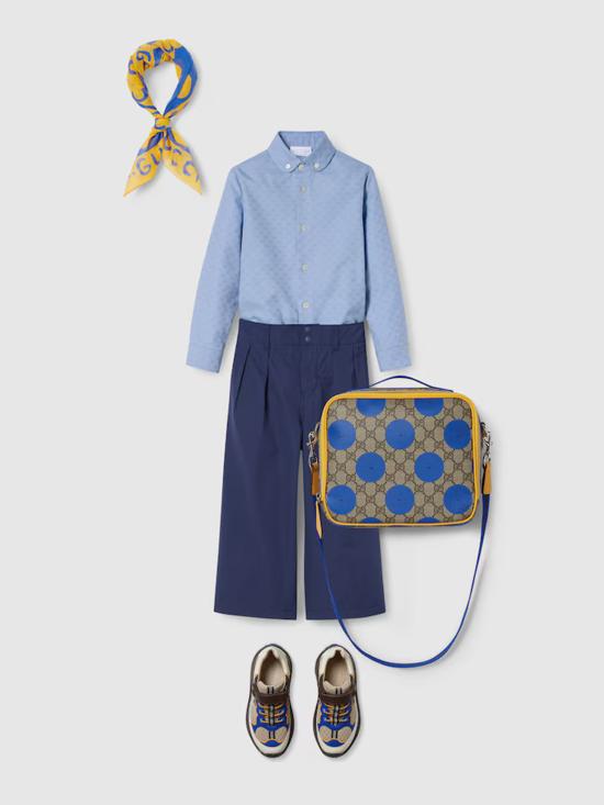 25FW [키즈] 구찌 팬츠 824845XWA3V 4246 Blue - GUCCI