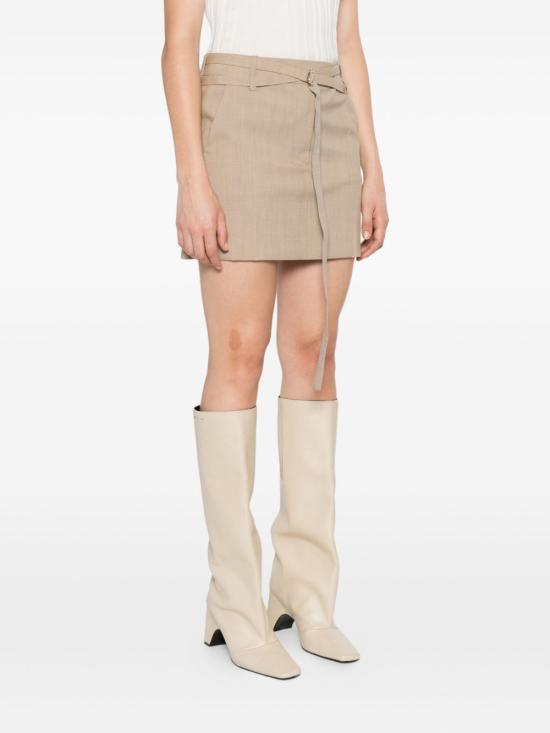 25FW 스포트막스 숏 스커트 2522106071600 001 Beige - SPORTMAX