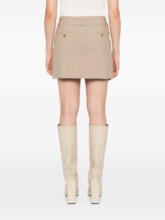 25FW 스포트막스 숏 스커트 2522106071600 001 Beige - SPORTMAX