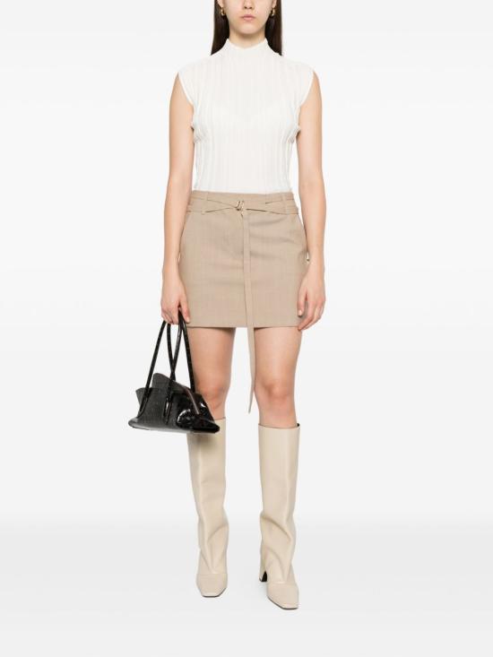 25FW 스포트막스 숏 스커트 2522106071600 001 Beige - SPORTMAX