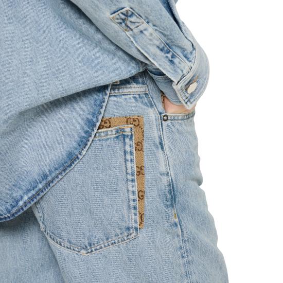 25FW 구찌 블루 데님 팬츠 835219XDDCY 4452 Blue - GUCCI