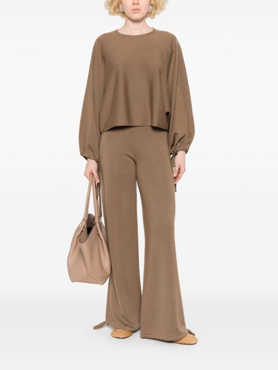 25FW 막스마라 스트레이트 팬츠 2521336011600 004 Brown - MAX MARA