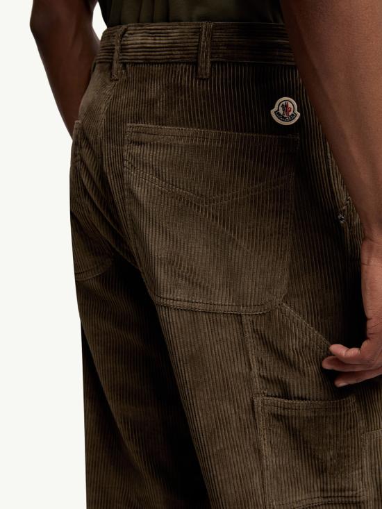 25FW 몽클레어 스트레이트 팬츠 K20912A00023549UU 273 Green - MONCLER