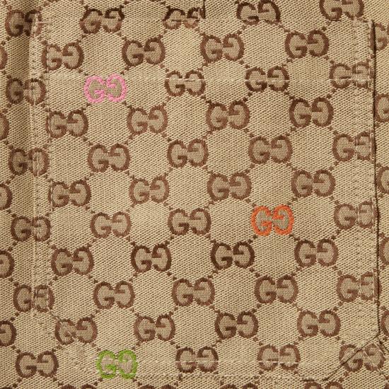 25FW 구찌 GG 캔버스 쇼츠 814728ZAS81 2137 Beige - GUCCI