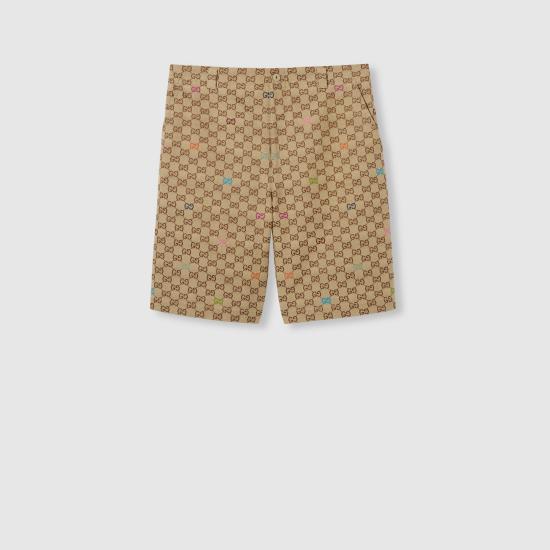 25FW 구찌 GG 캔버스 쇼츠 814728ZAS81 2137 Beige