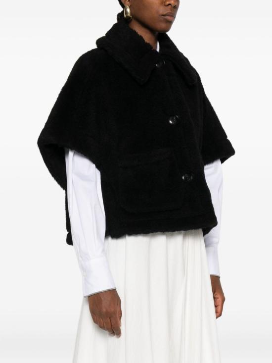 25FW 막스마라 뉴테르조 테디 케이프 2524736062600 008 Black - MAX MARA