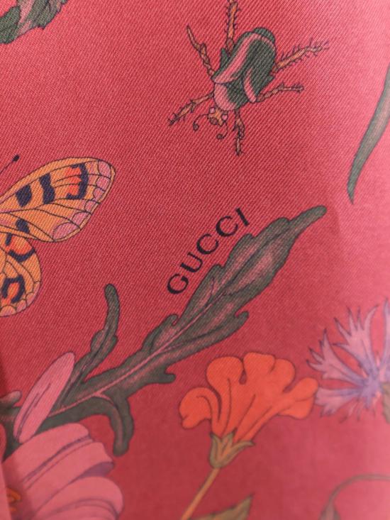 25FW 구찌 그라데이드 플로럴 롱 슬리브 셔츠 835617ZATG8 5057 Fuchsia - GUCCI