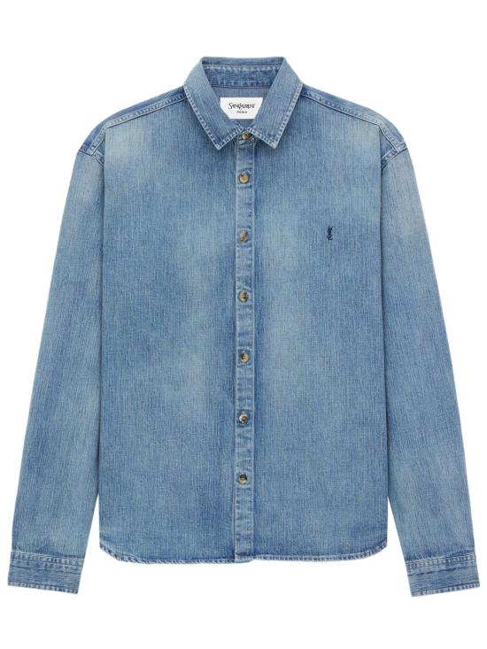 25FW 생로랑 데님 셔츠 823437Y14MJ 4248 Blue