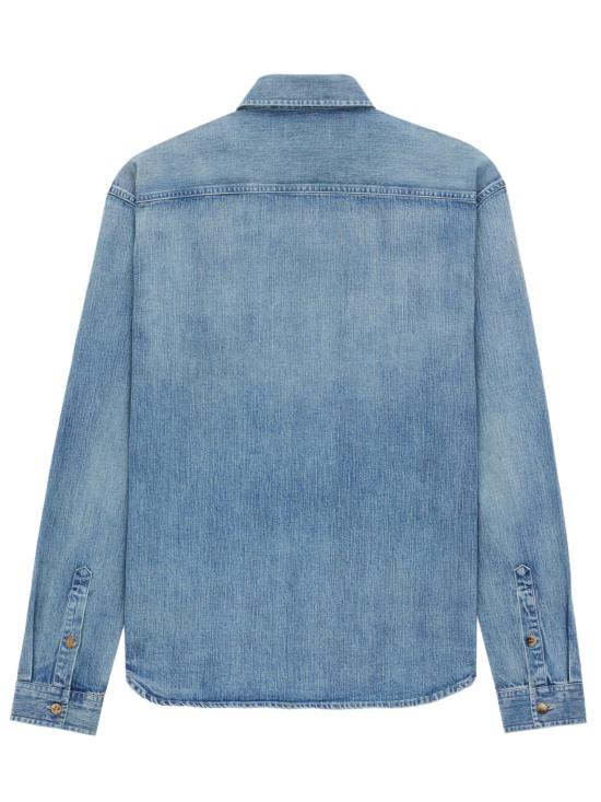 25FW 생로랑 데님 셔츠 823437Y14MJ 4248 Blue - SAINT LAURENT