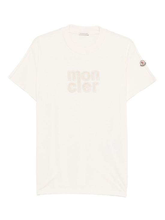 25FW 몽클레어 반팔 티셔츠 K20938C0002889AUO 036 White