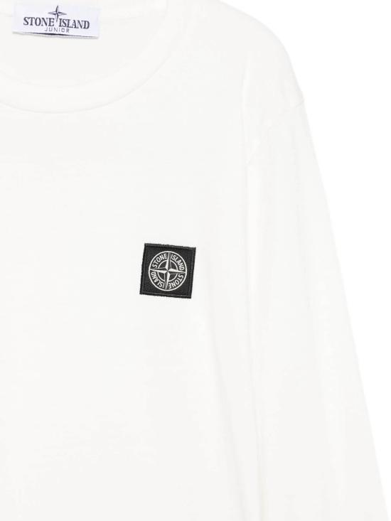 25FW [키즈] 스톤 아일랜드 티셔츠 K2S162100003S0047 V0099 White - STONE ISLAND