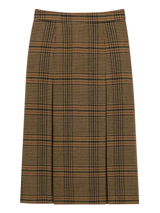 25FW 생로랑 숏 스커트 831068Y9I70 2849 Brown - SAINT LAURENT