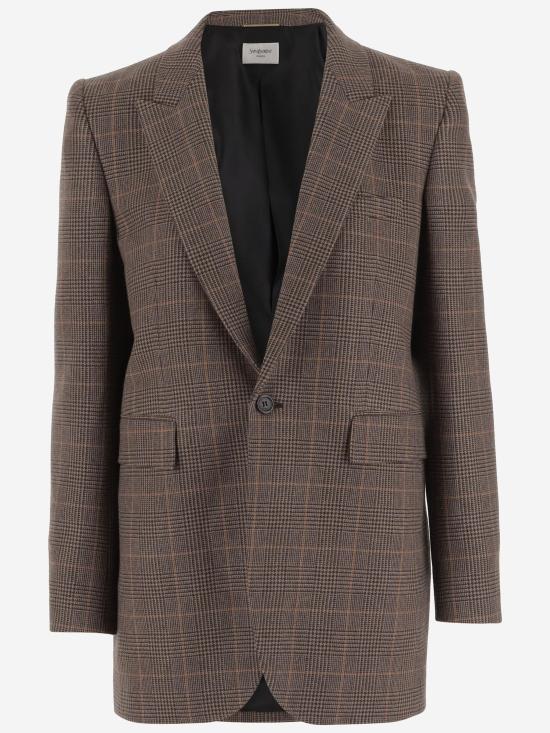 25FW 생로랑 수트 자켓 832778Y3J45 9217 Brown