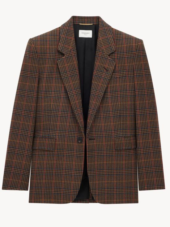 25FW 생로랑 수트 자켓 842593Y3J59 2034 Brown - SAINT LAURENT