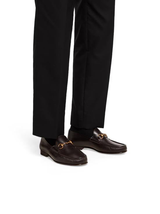 25FW 구찌 1953 홀스빗 레더 로퍼 307929AADCW 2179 Brown - GUCCI