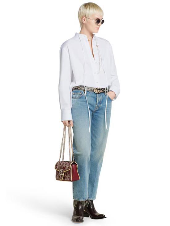 25FW 구찌 스트레이트 핏 데님 팬츠 812233XDC7S 4009 Blue - GUCCI