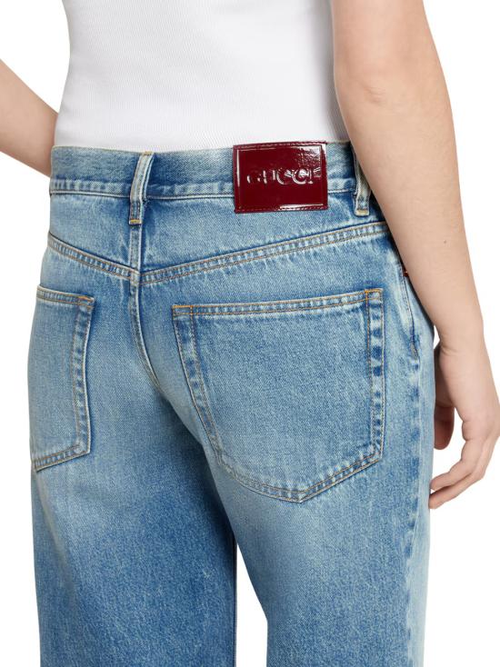 25FW 구찌 스트레이트 핏 데님 팬츠 812233XDC7S 4009 Blue - GUCCI