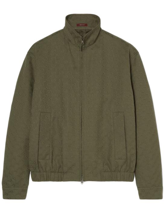 25FW 구찌 모노그램 패브릭 봄버 재킷 833484ZAF4S 3065 Green