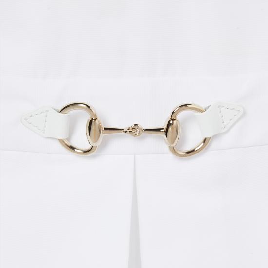 25FW 구찌 롱 슬리브 프론트 지퍼 캐주얼 재킷 832066Z8B11 9000 White - GUCCI