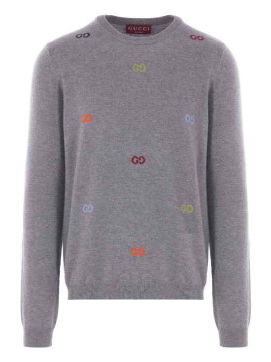25FW 구찌 자수 로고 스웨터  833668XKEYH 1015 Grey